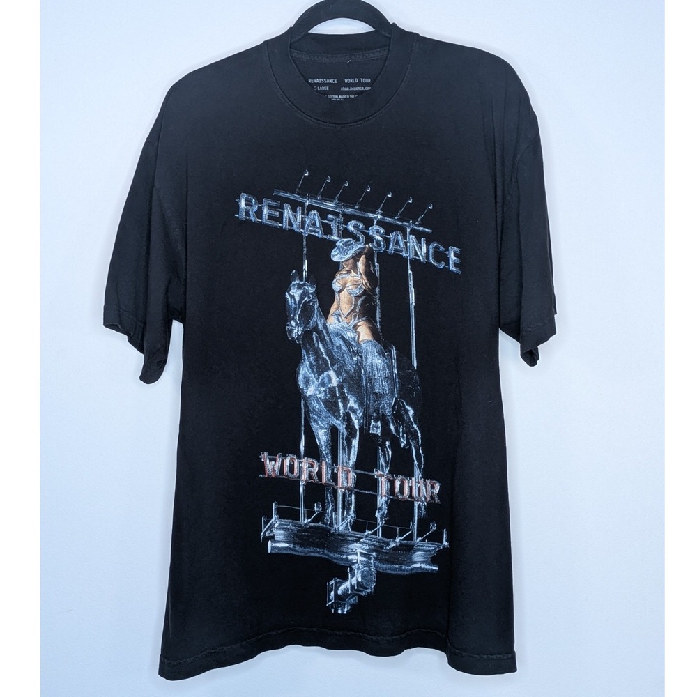 Beyonce Renaissance World Tour Graphic‎ Official Merch Short Sleeve T Shirt L